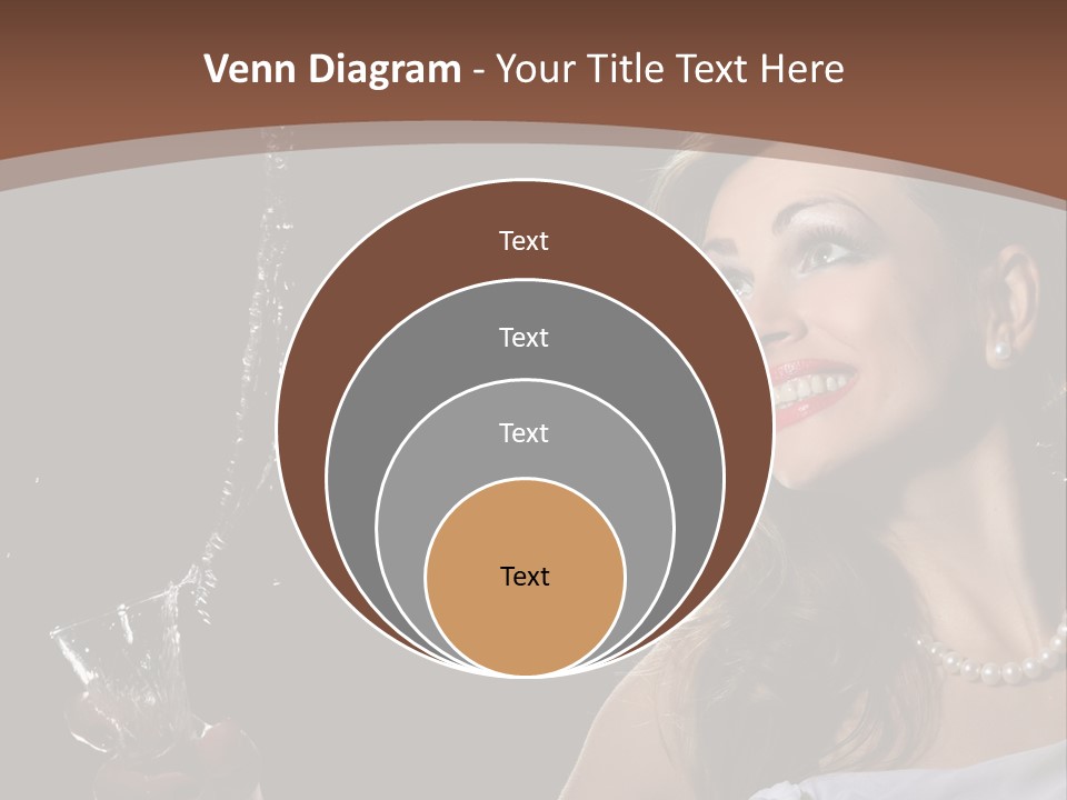 Beautiful Woman Model PowerPoint Template