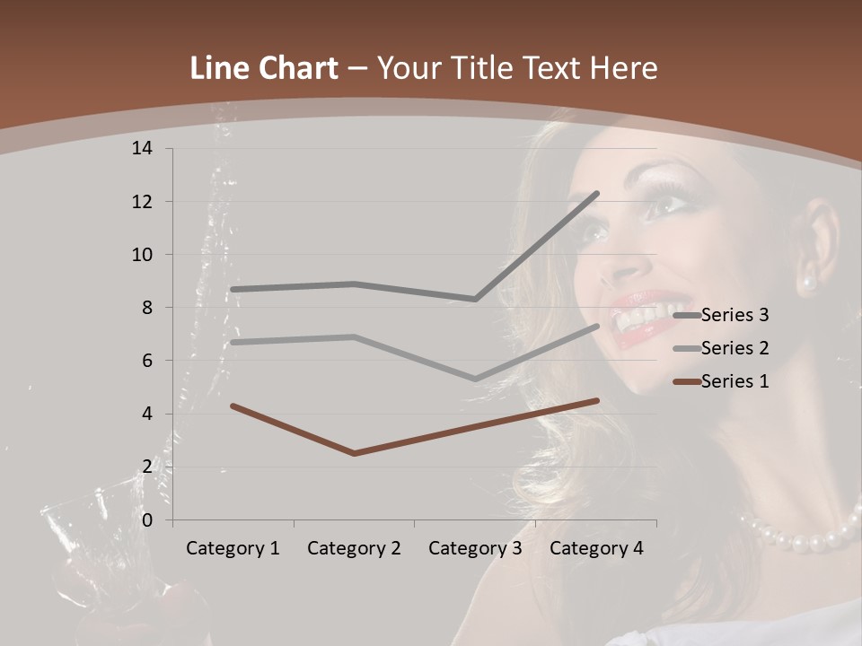 Beautiful Woman Model PowerPoint Template