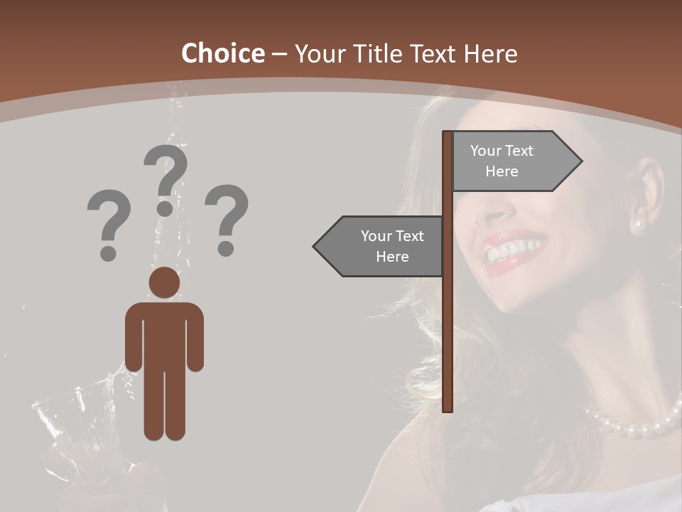 Beautiful Woman Model PowerPoint Template