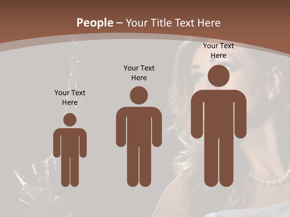 Beautiful Woman Model PowerPoint Template