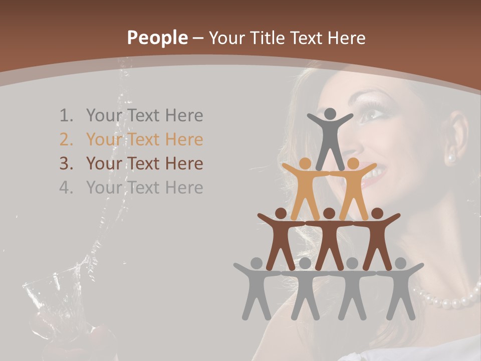 Beautiful Woman Model PowerPoint Template