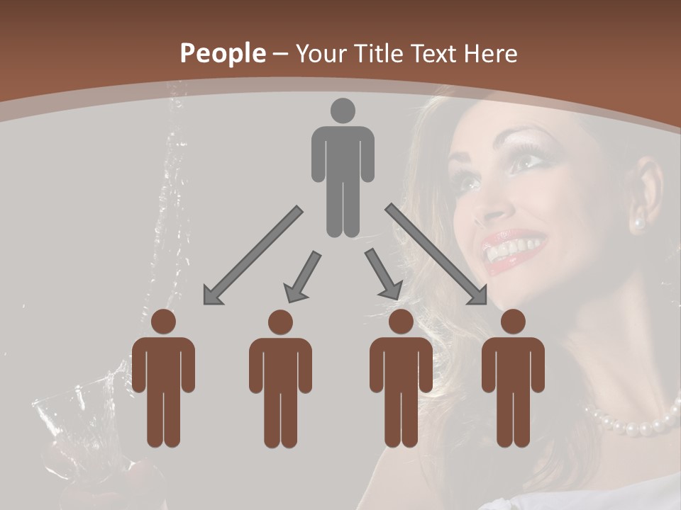Beautiful Woman Model PowerPoint Template