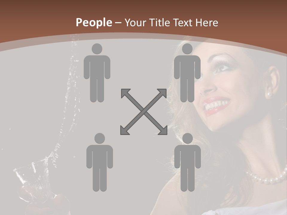Beautiful Woman Model PowerPoint Template