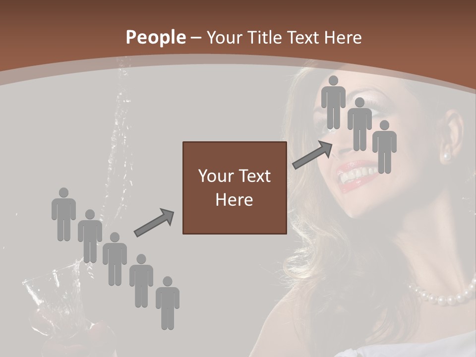 Beautiful Woman Model PowerPoint Template