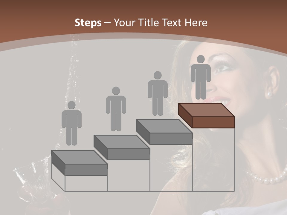 Beautiful Woman Model PowerPoint Template