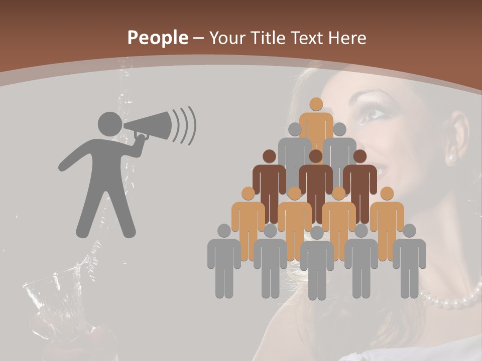 Beautiful Woman Model PowerPoint Template