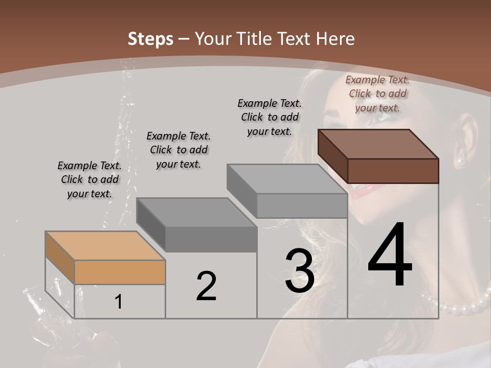 Beautiful Woman Model PowerPoint Template