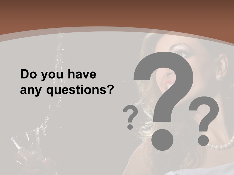 Beautiful Woman Model PowerPoint Template