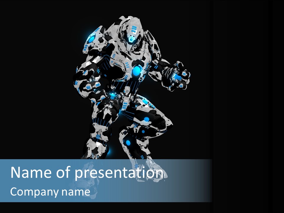 Robot Virtual Cyborg PowerPoint Template