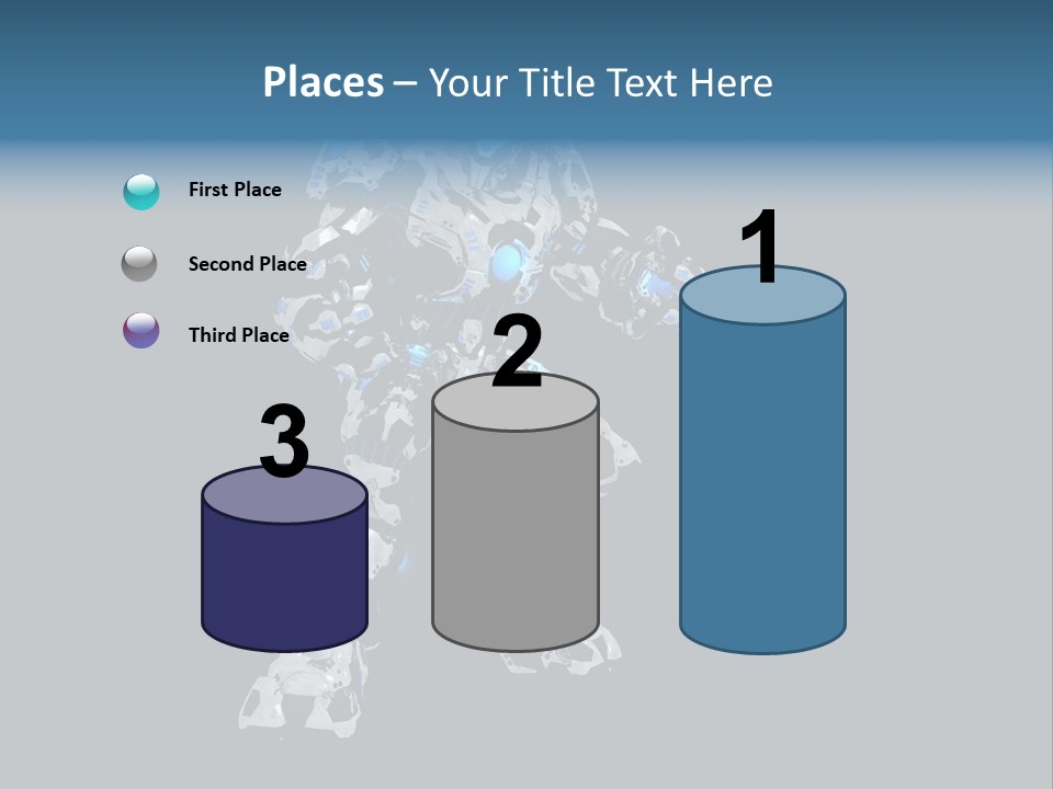 Robot Virtual Cyborg PowerPoint Template