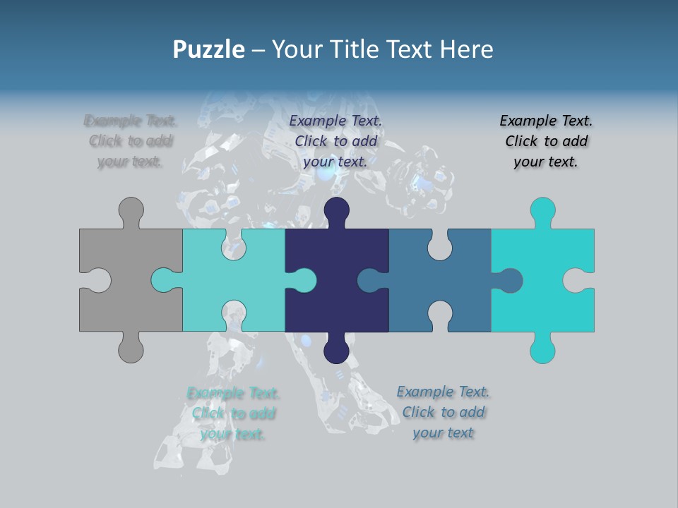 Robot Virtual Cyborg PowerPoint Template