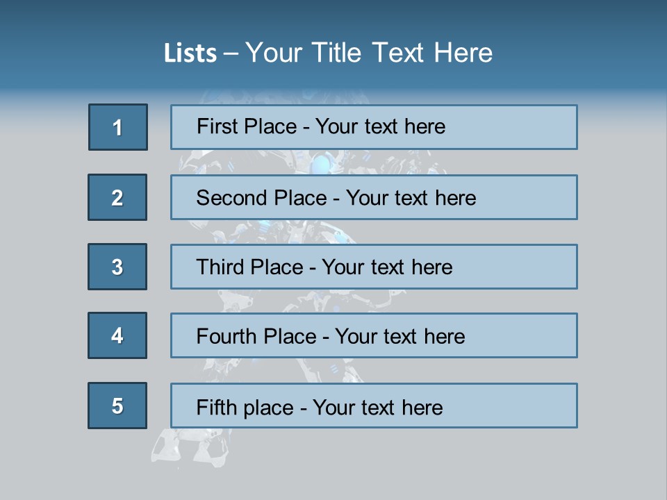 Robot Virtual Cyborg PowerPoint Template