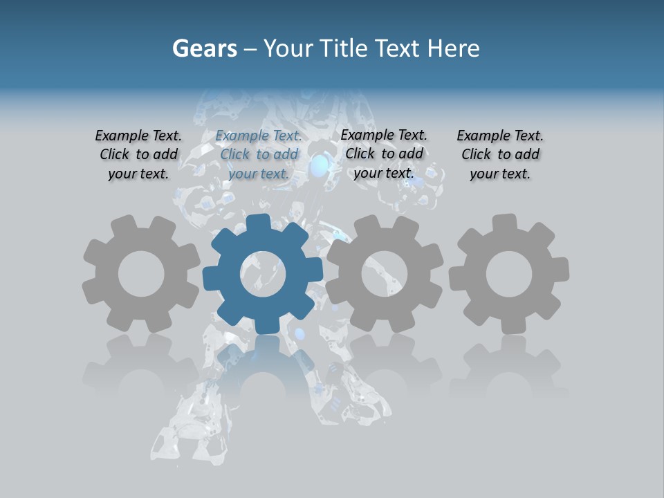 Robot Virtual Cyborg PowerPoint Template