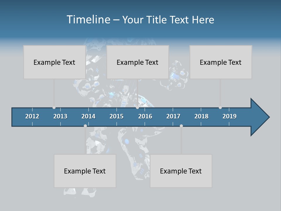 Robot Virtual Cyborg PowerPoint Template