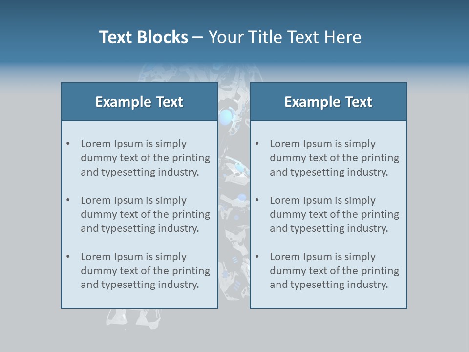 Robot Virtual Cyborg PowerPoint Template