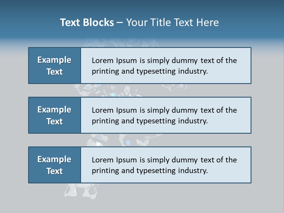 Robot Virtual Cyborg PowerPoint Template