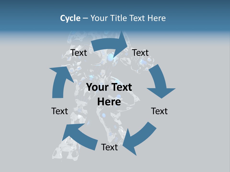 Robot Virtual Cyborg PowerPoint Template