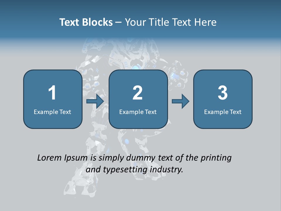 Robot Virtual Cyborg PowerPoint Template