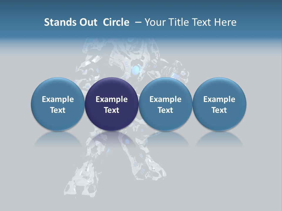 Robot Virtual Cyborg PowerPoint Template