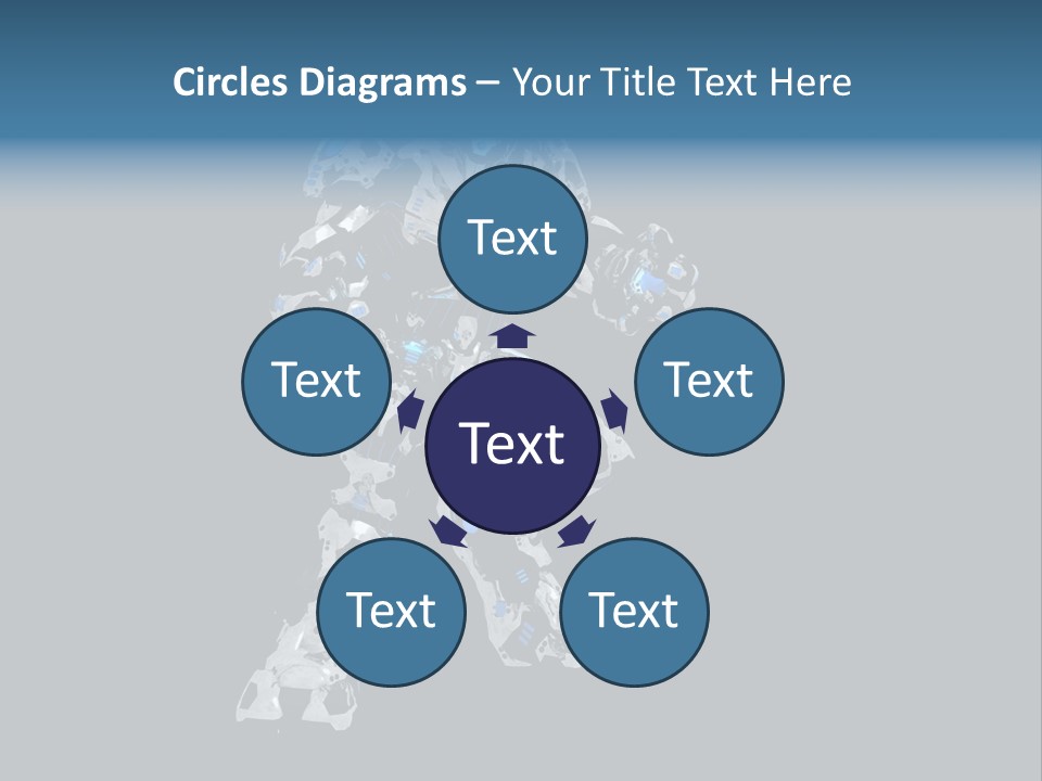 Robot Virtual Cyborg PowerPoint Template