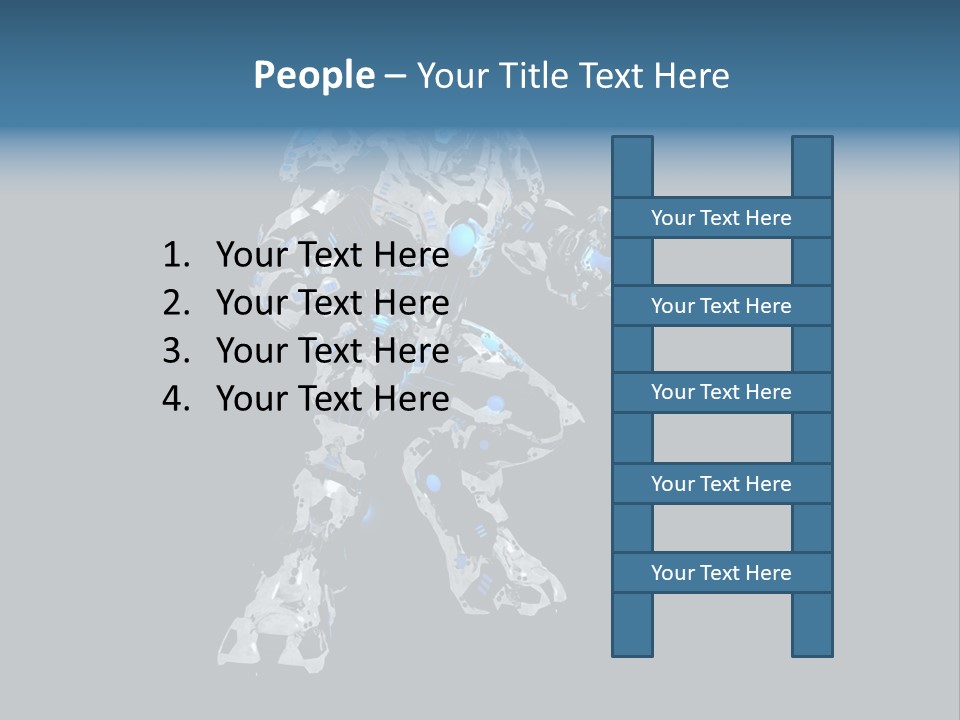 Robot Virtual Cyborg PowerPoint Template