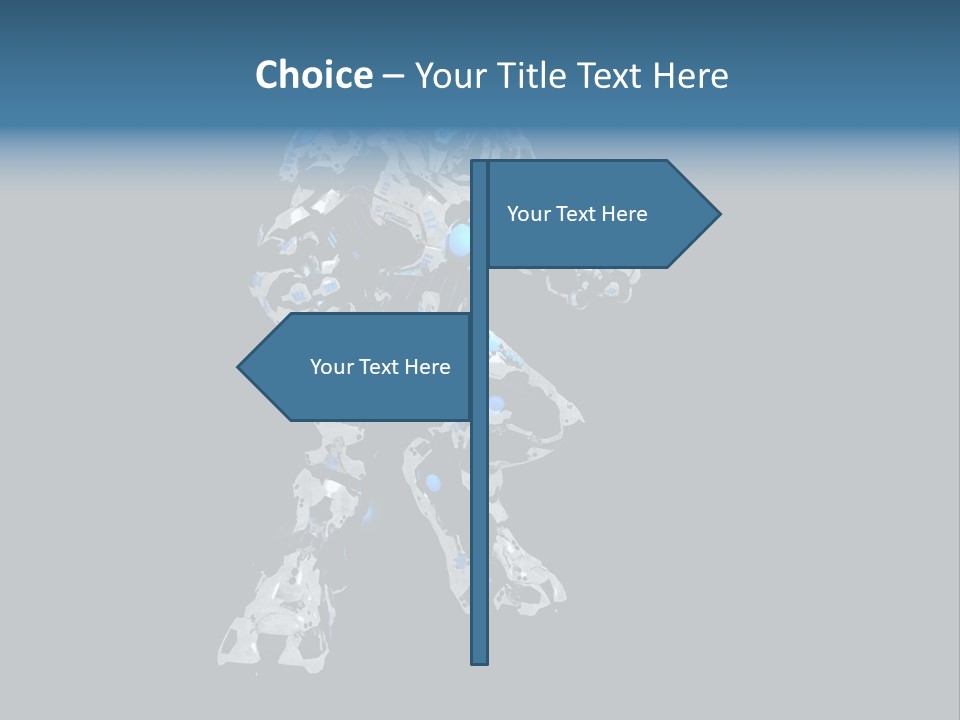 Robot Virtual Cyborg PowerPoint Template