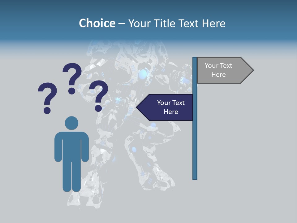 Robot Virtual Cyborg PowerPoint Template