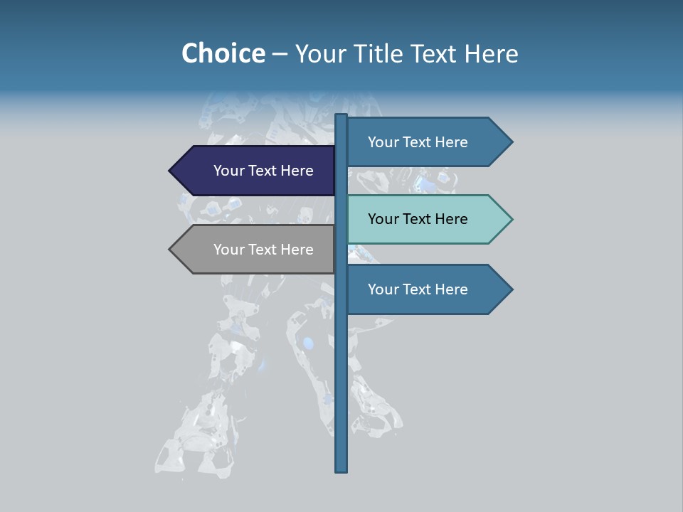 Robot Virtual Cyborg PowerPoint Template