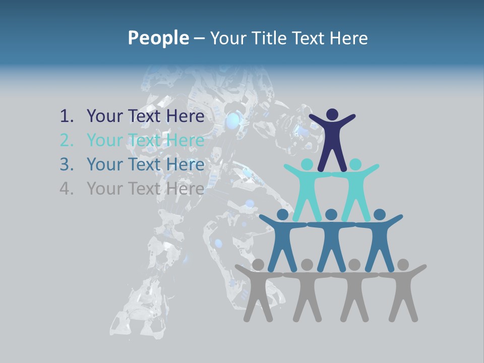 Robot Virtual Cyborg PowerPoint Template