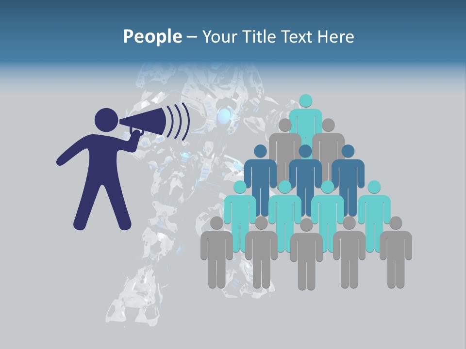 Robot Virtual Cyborg PowerPoint Template