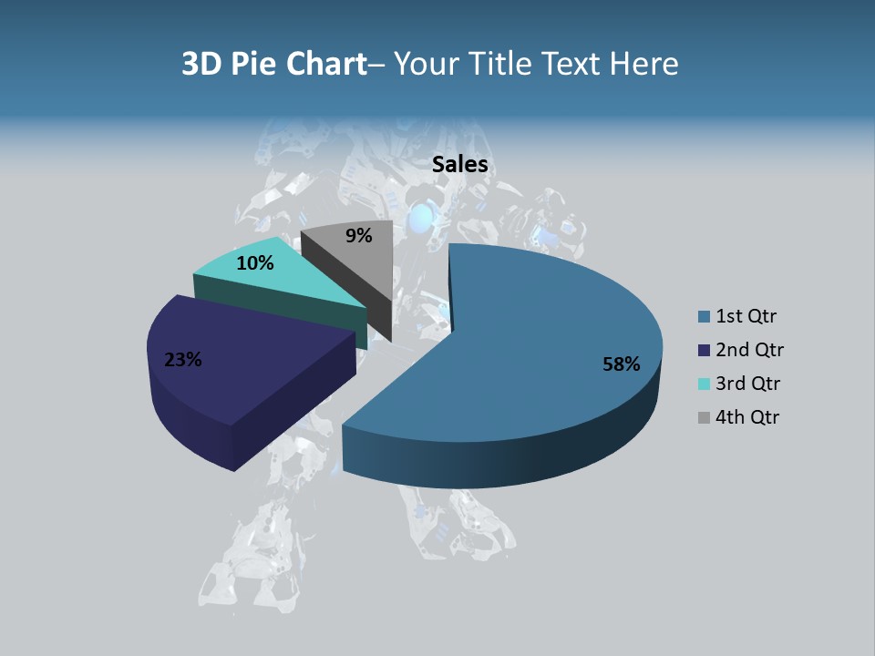 Robot Virtual Cyborg PowerPoint Template