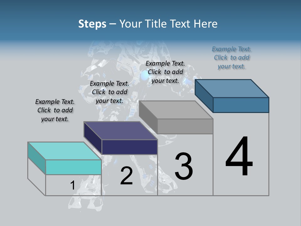 Robot Virtual Cyborg PowerPoint Template