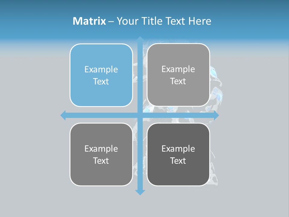 Illustration Head Futuristic PowerPoint Template