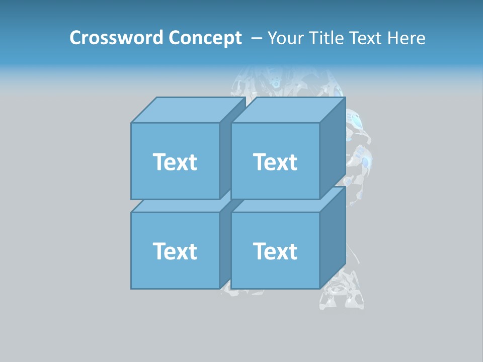 Illustration Head Futuristic PowerPoint Template