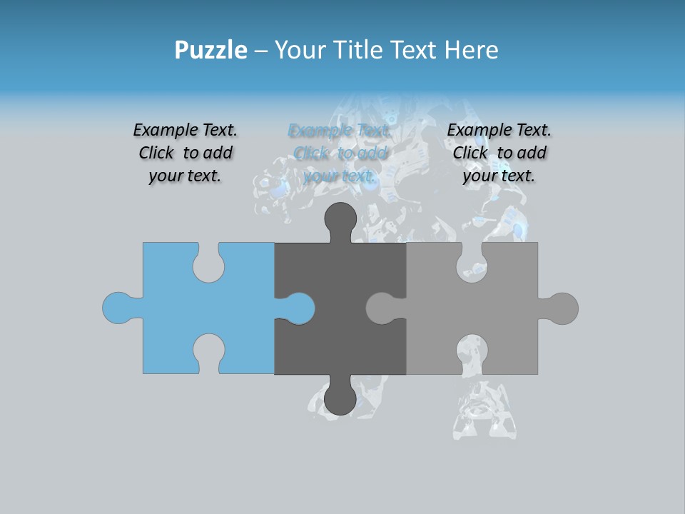 Illustration Head Futuristic PowerPoint Template