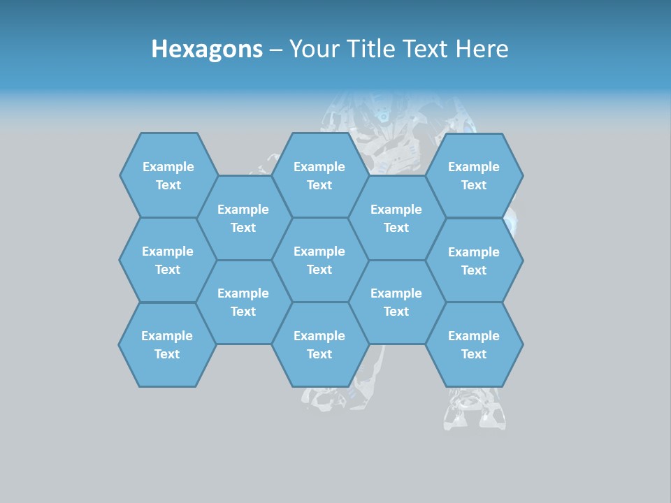 Illustration Head Futuristic PowerPoint Template