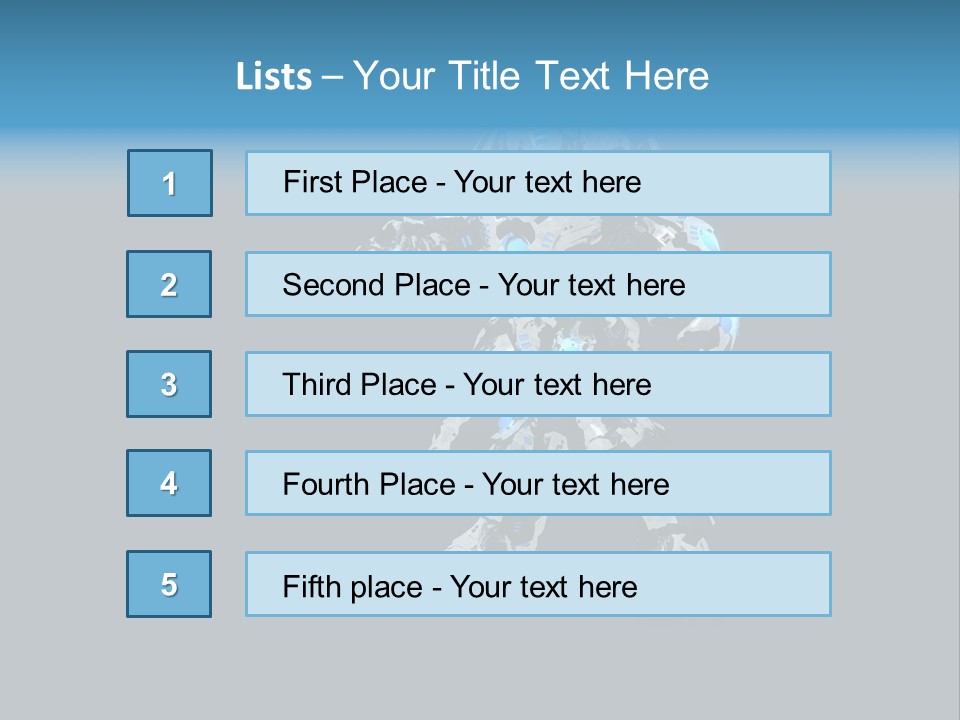 Illustration Head Futuristic PowerPoint Template
