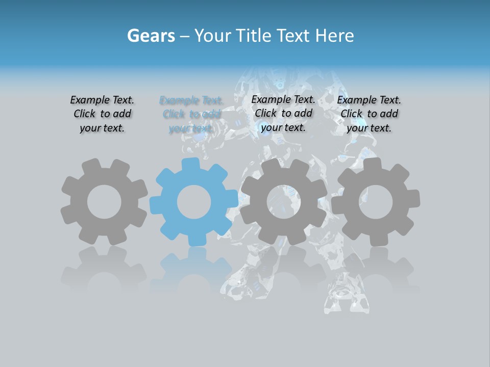 Illustration Head Futuristic PowerPoint Template