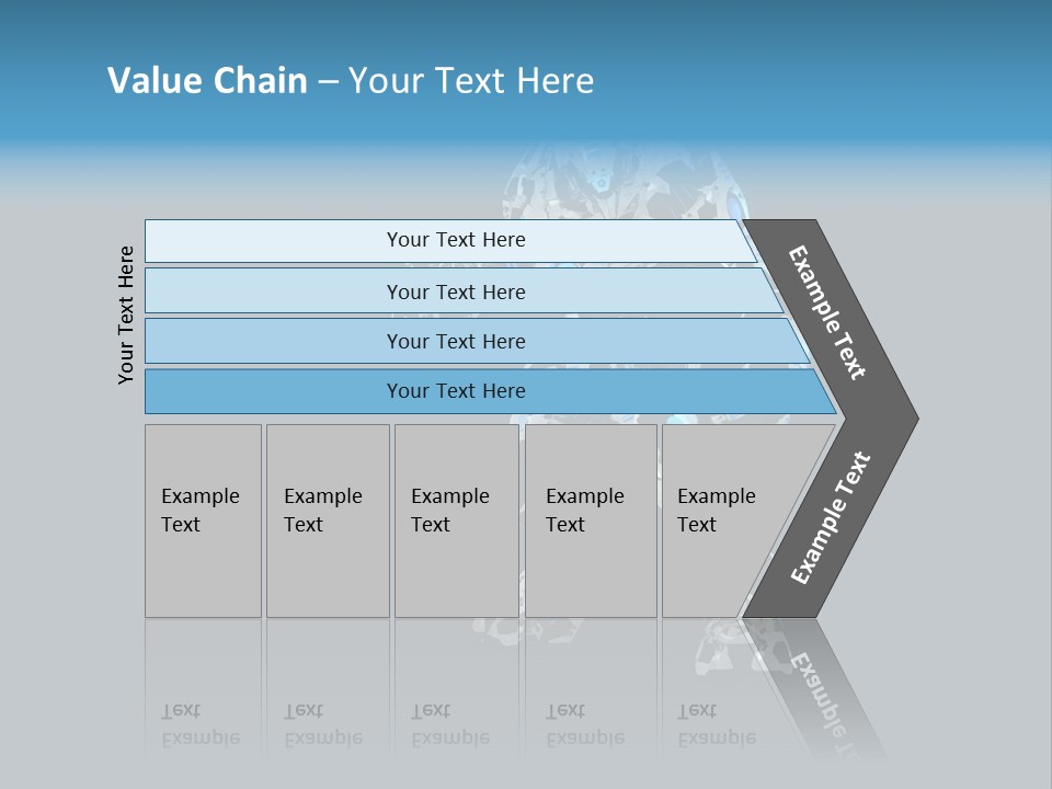 Illustration Head Futuristic PowerPoint Template