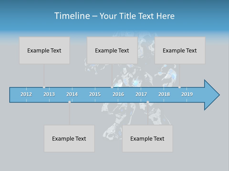 Illustration Head Futuristic PowerPoint Template