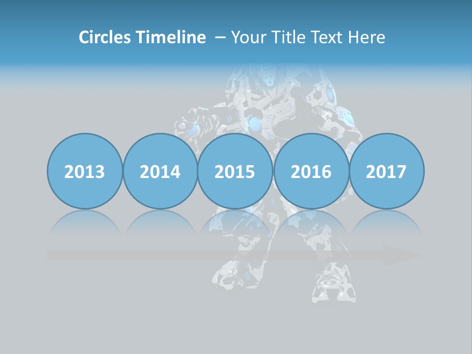 Illustration Head Futuristic PowerPoint Template