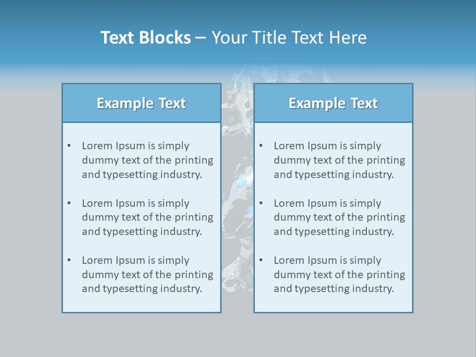 Illustration Head Futuristic PowerPoint Template