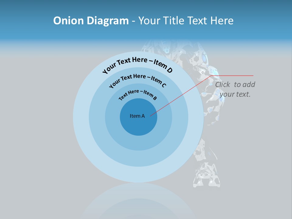 Illustration Head Futuristic PowerPoint Template