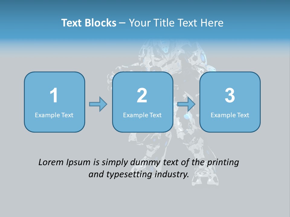 Illustration Head Futuristic PowerPoint Template