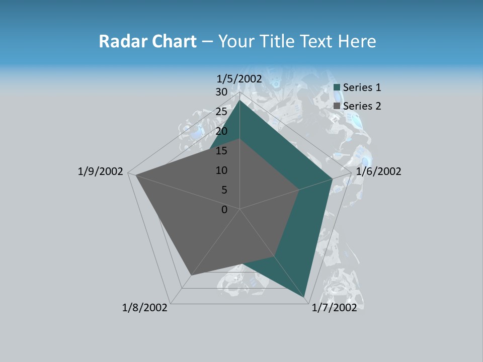 Illustration Head Futuristic PowerPoint Template