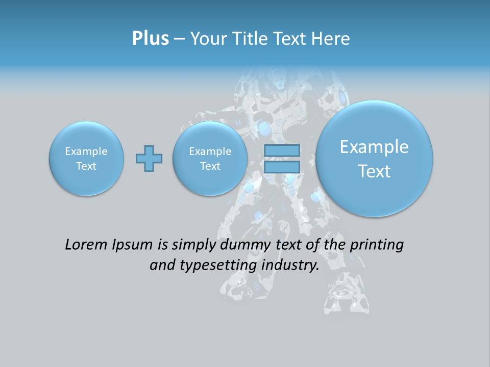 Illustration Head Futuristic PowerPoint Template