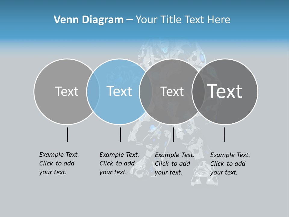 Illustration Head Futuristic PowerPoint Template