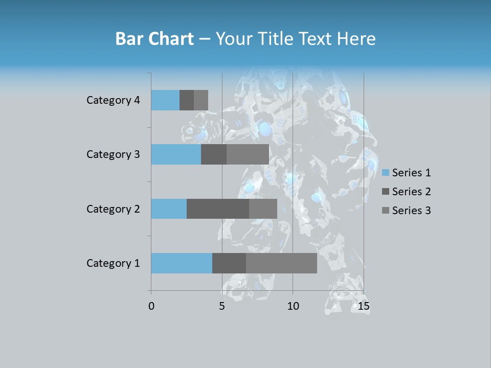 Illustration Head Futuristic PowerPoint Template