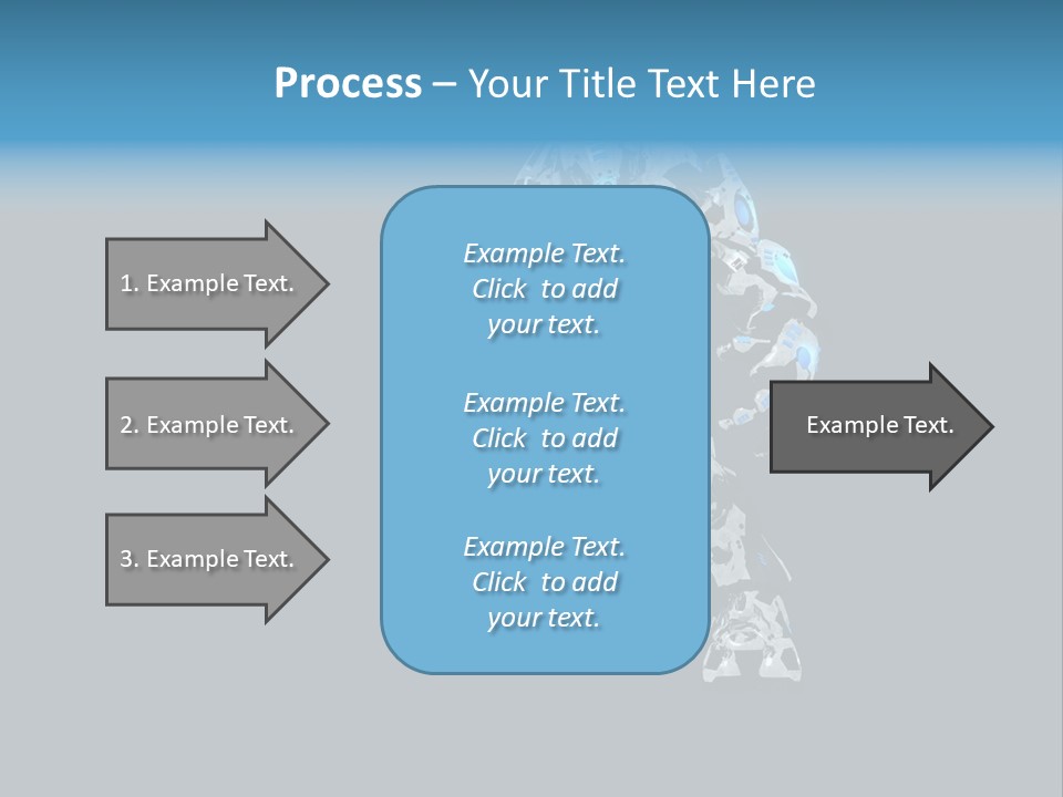 Illustration Head Futuristic PowerPoint Template