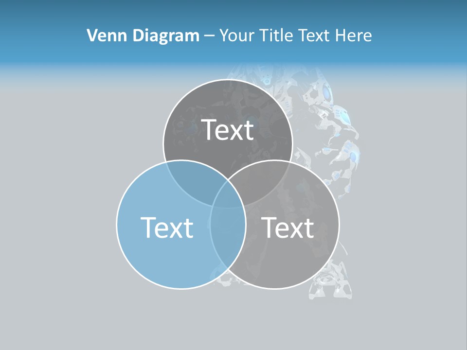 Illustration Head Futuristic PowerPoint Template